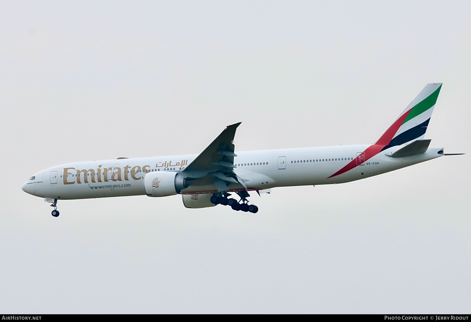 Aircraft Photo of A6-EQH | Boeing 777-300/ER | Emirates | AirHistory.net #601342