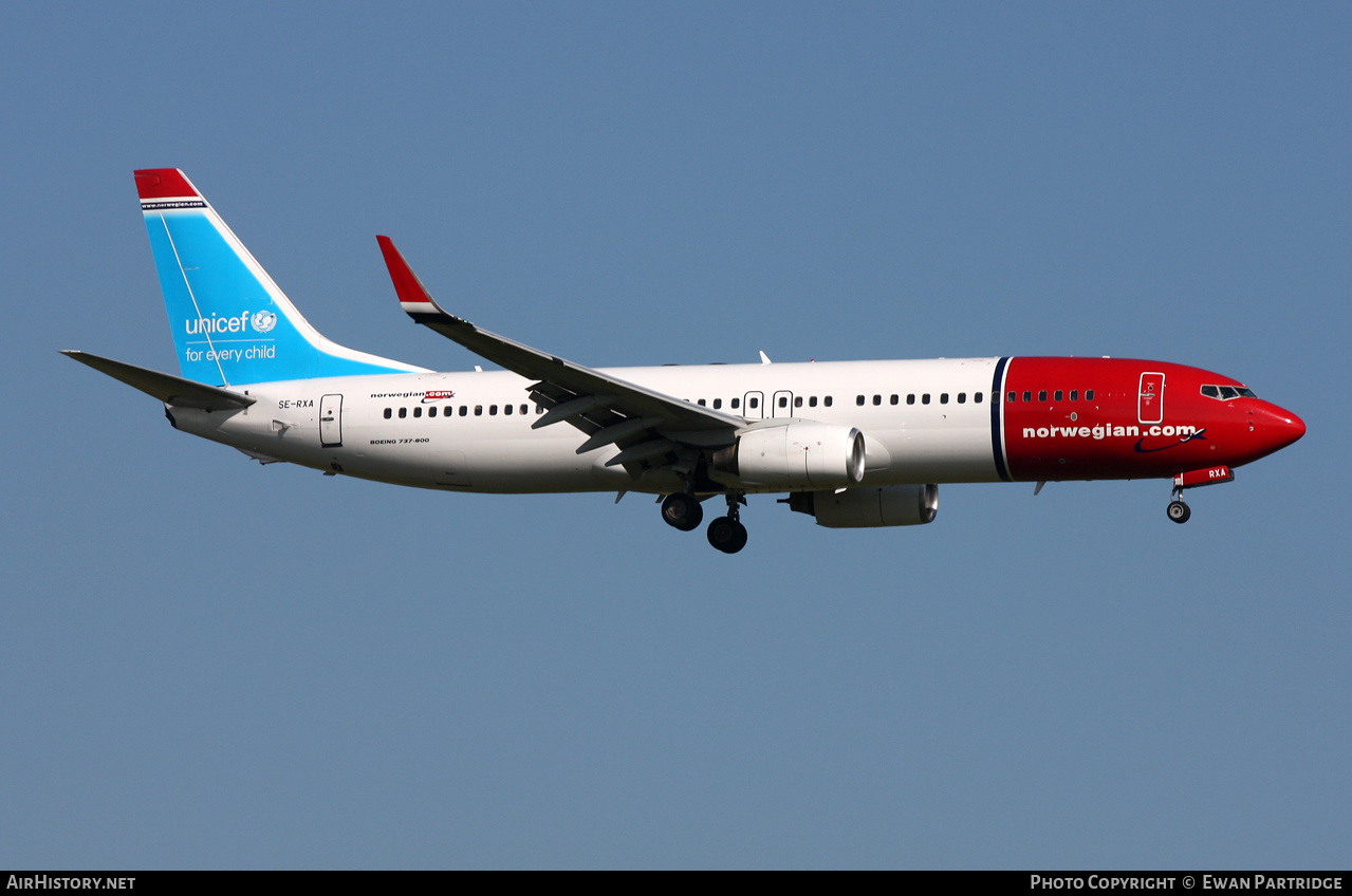 Aircraft Photo of SE-RXA | Boeing 737-84P | Norwegian | AirHistory.net #601374
