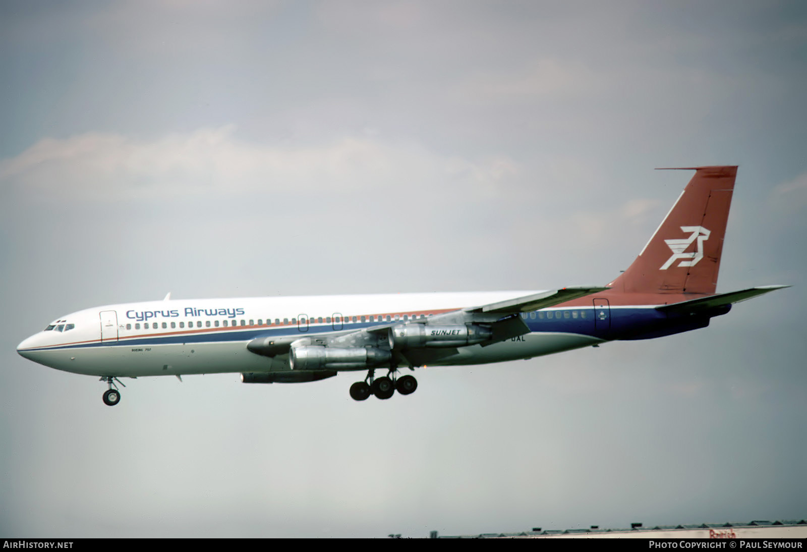 Aircraft Photo of 5B-DAL | Boeing 707-123B | Cyprus Airways | AirHistory.net #601420