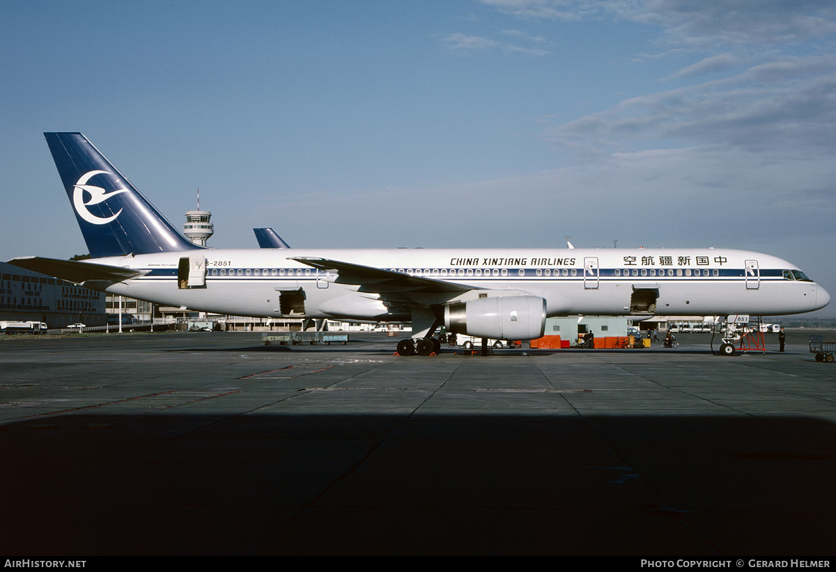 Aircraft Photo of B-2851 | Boeing 757-28S | China Xinjiang Airlines | AirHistory.net #601438