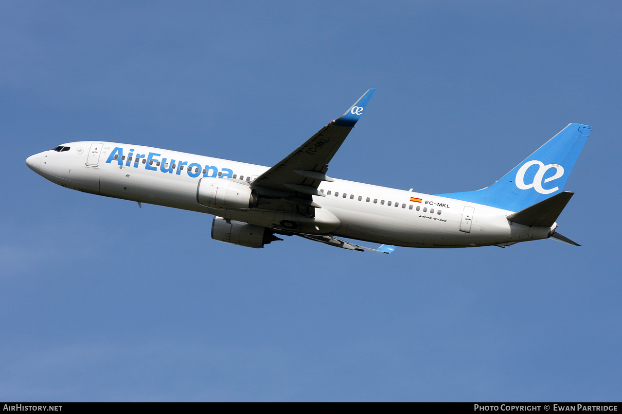 Aircraft Photo of EC-MKL | Boeing 737-85P | Air Europa | AirHistory.net #601468