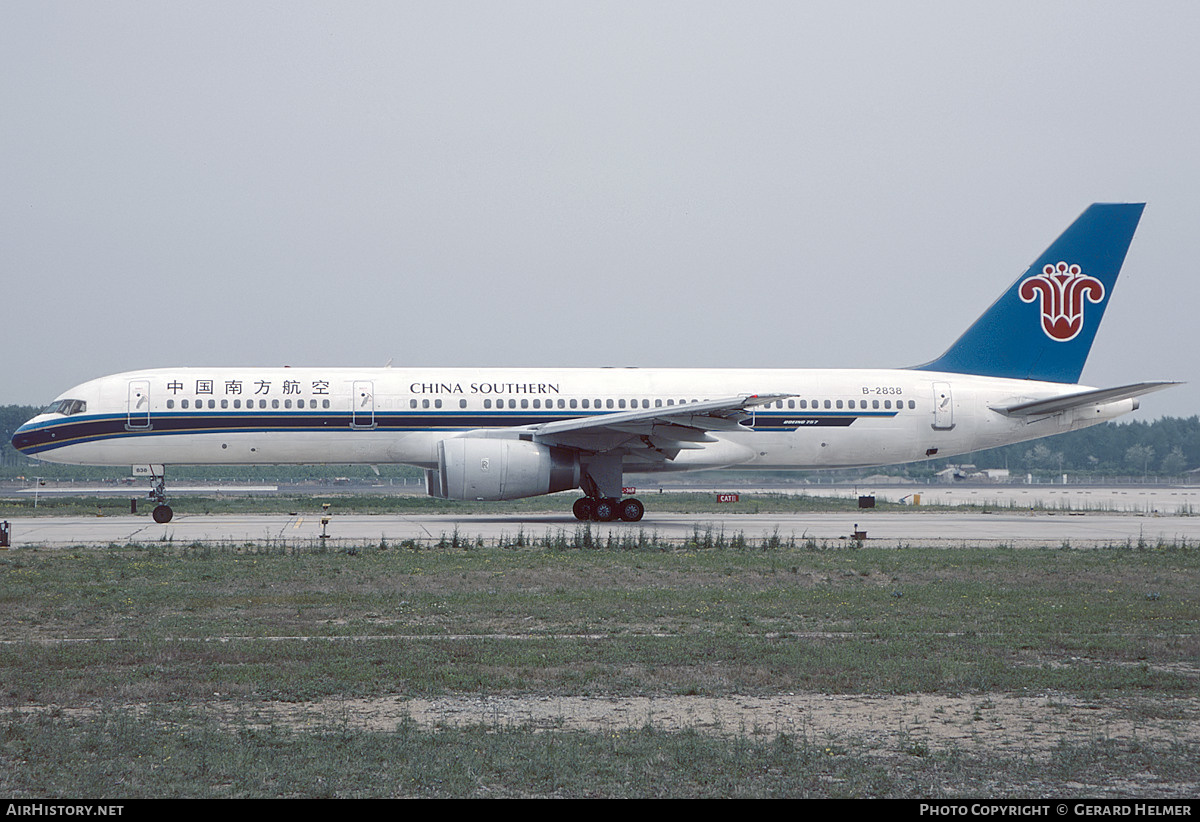 Aircraft Photo of B-2838 | Boeing 757-2Z0 | China Southern Airlines | AirHistory.net #601486