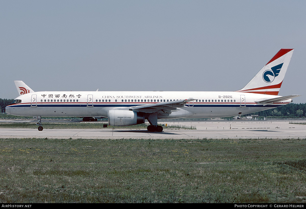 Aircraft Photo of B-2826 | Boeing 757-2Y0 | China Southwest Airlines | AirHistory.net #601490