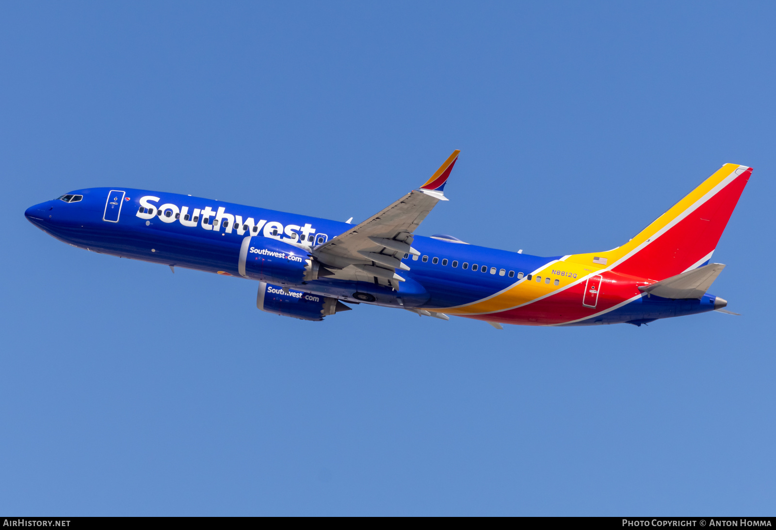Aircraft Photo of N8812Q | Boeing 737-8 Max 8 | Southwest Airlines | AirHistory.net #601654