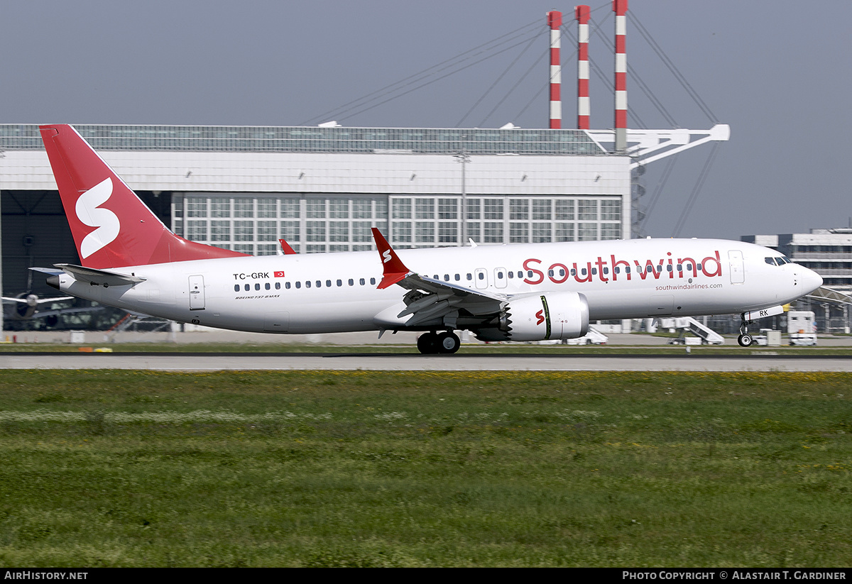 Aircraft Photo of TC-GRK | Boeing 737-8 Max 8 | Southwind Airlines | AirHistory.net #601662