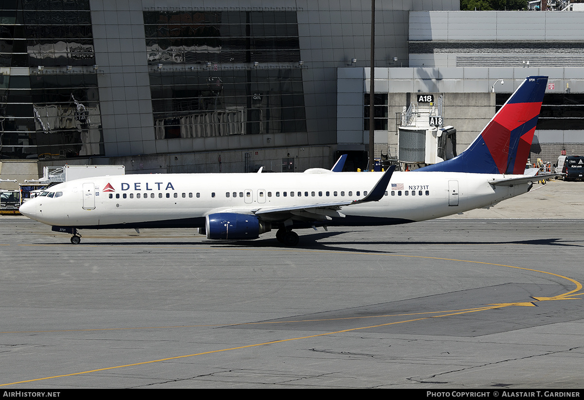 Aircraft Photo of N3731T | Boeing 737-832 | Delta Air Lines | AirHistory.net #601749