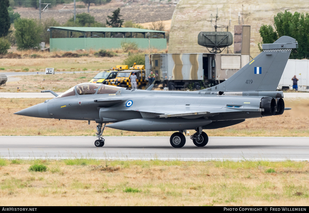 Aircraft Photo of 419 | Dassault Rafale EG | Greece - Air Force | AirHistory.net #601796
