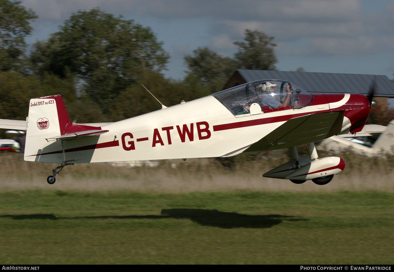 Aircraft Photo of G-ATWB | SAN Jodel D-117 | AirHistory.net #601835