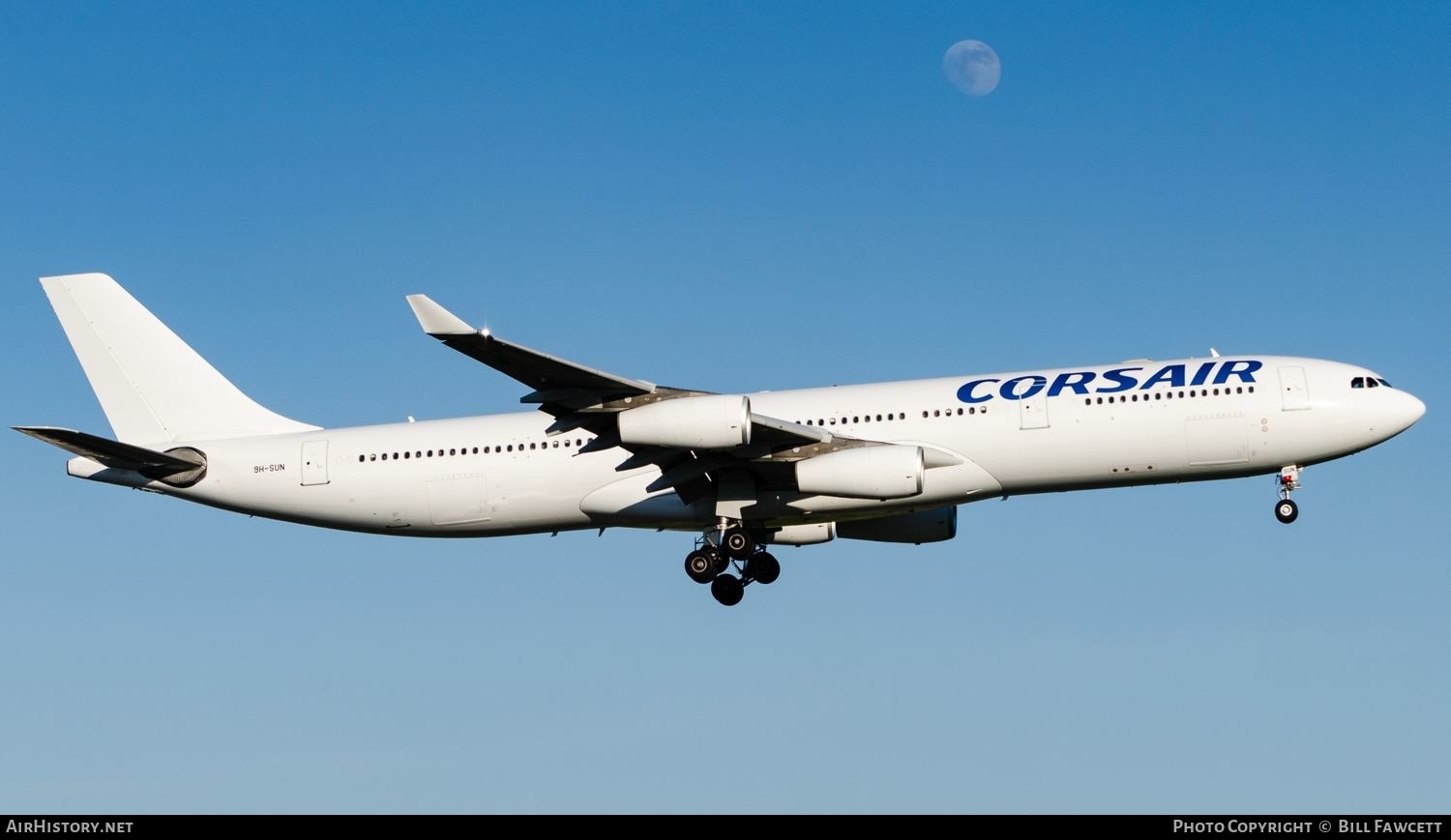 Aircraft Photo of 9H-SUN | Airbus A340-312 | Corsair | AirHistory.net #601856