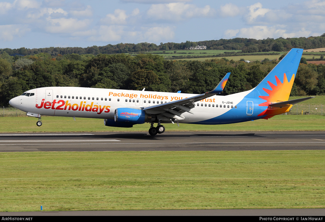 Aircraft Photo of G-JZHE | Boeing 737-8K2 | Jet2 Holidays | AirHistory.net #601919