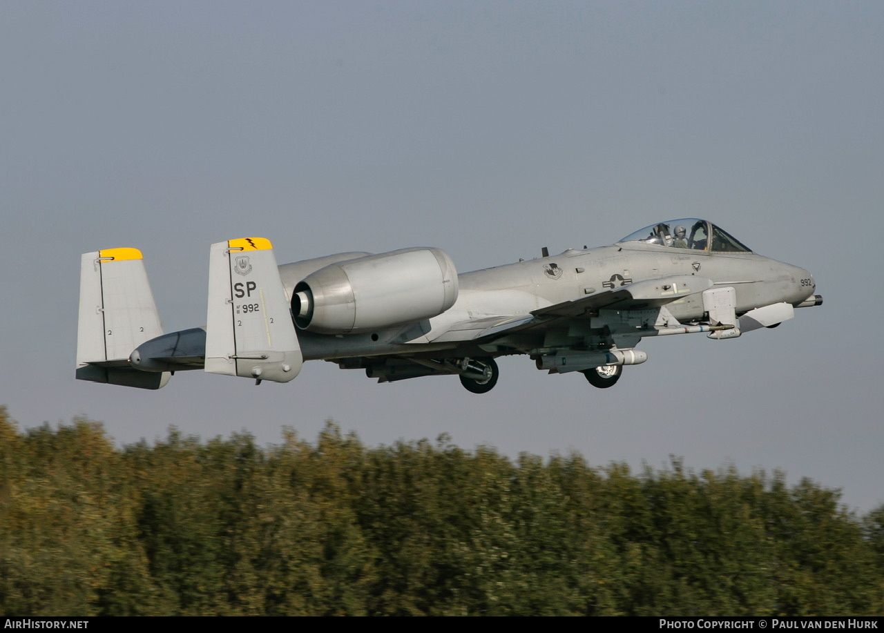 Aircraft Photo of 81-0992 / AF81-992 | Fairchild A-10A Thunderbolt II | USA - Air Force | AirHistory.net #601932