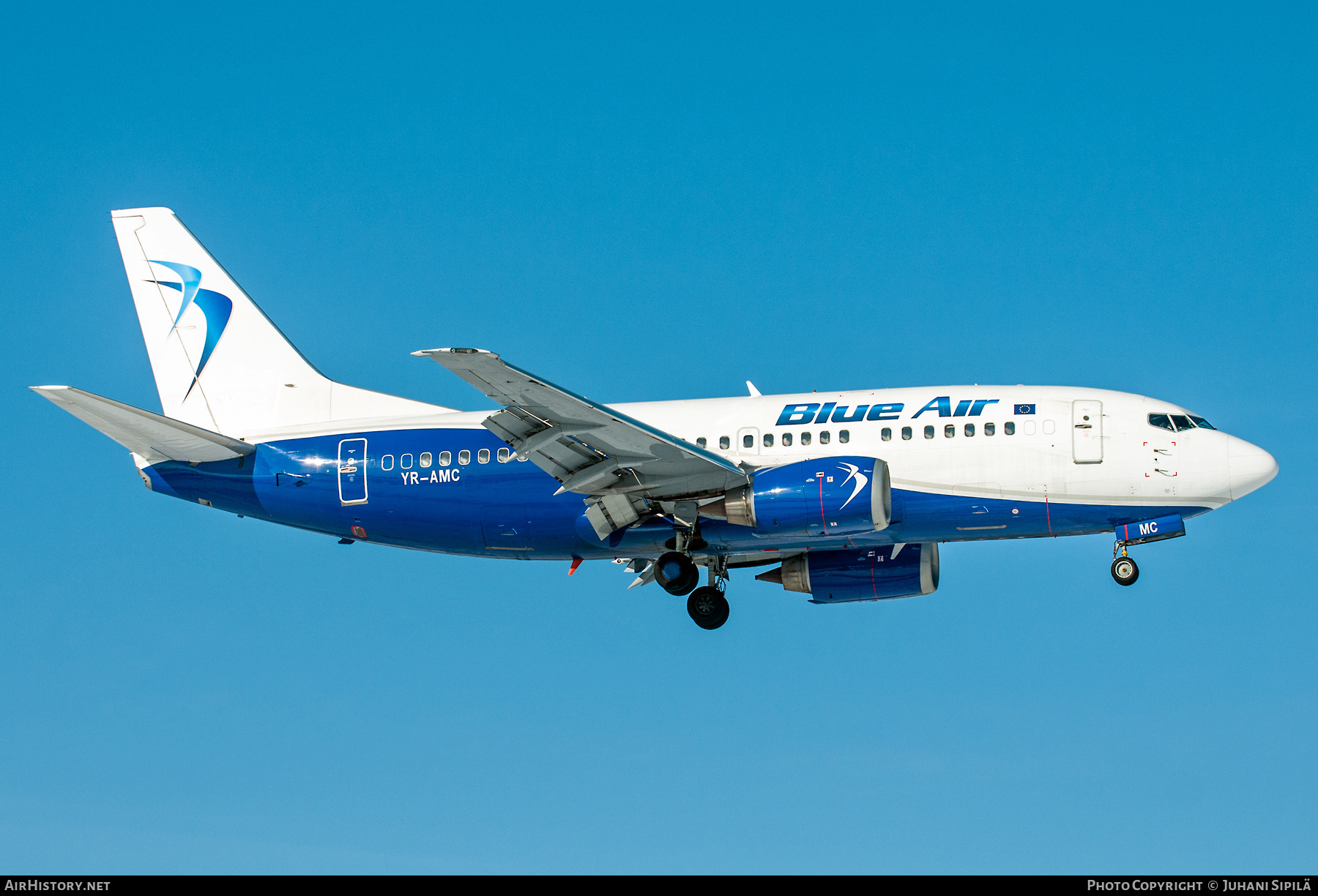 Aircraft Photo of YR-AMC | Boeing 737-530 | Blue Air | AirHistory.net #601943
