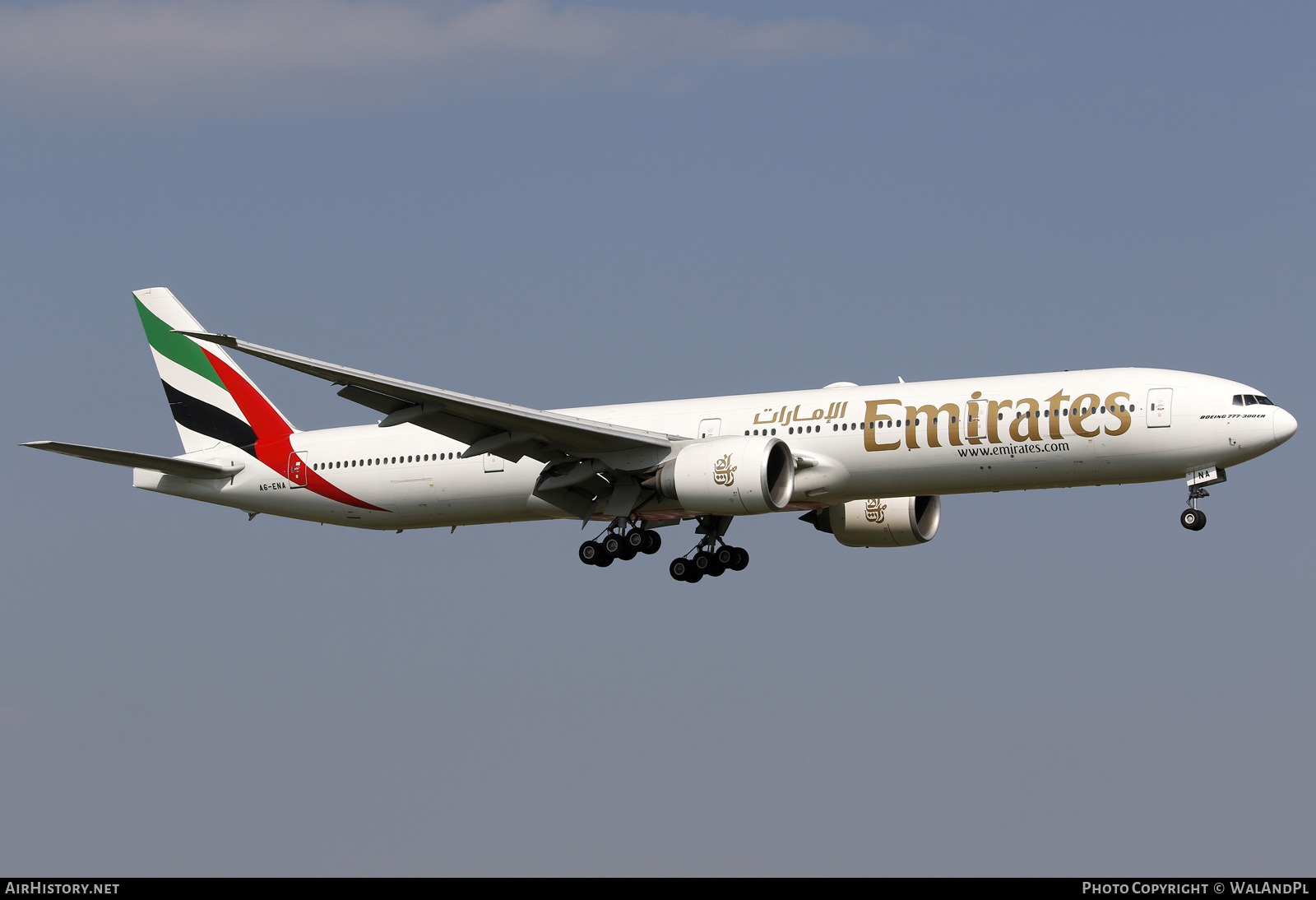 Aircraft Photo of A6-ENA | Boeing 777-31H/ER | Emirates | AirHistory.net #601980