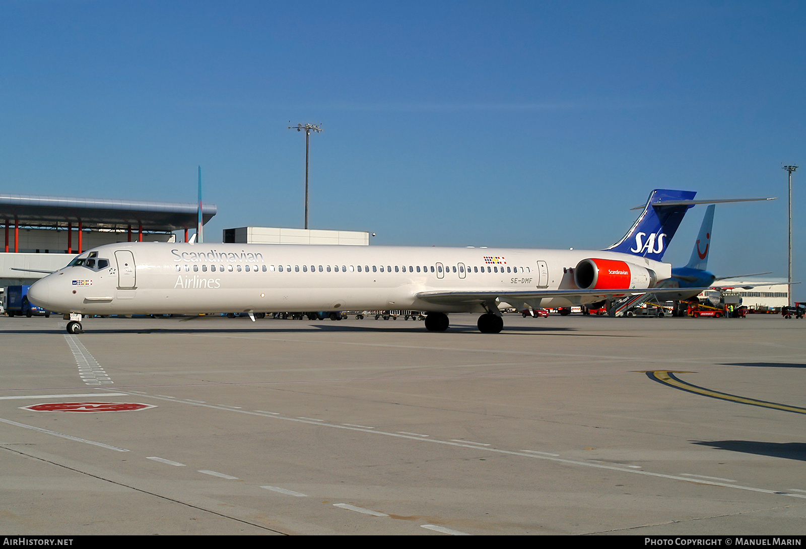 Aircraft Photo of SE-DMF | McDonnell Douglas MD-90-30 | Scandinavian Airlines - SAS | AirHistory.net #602075