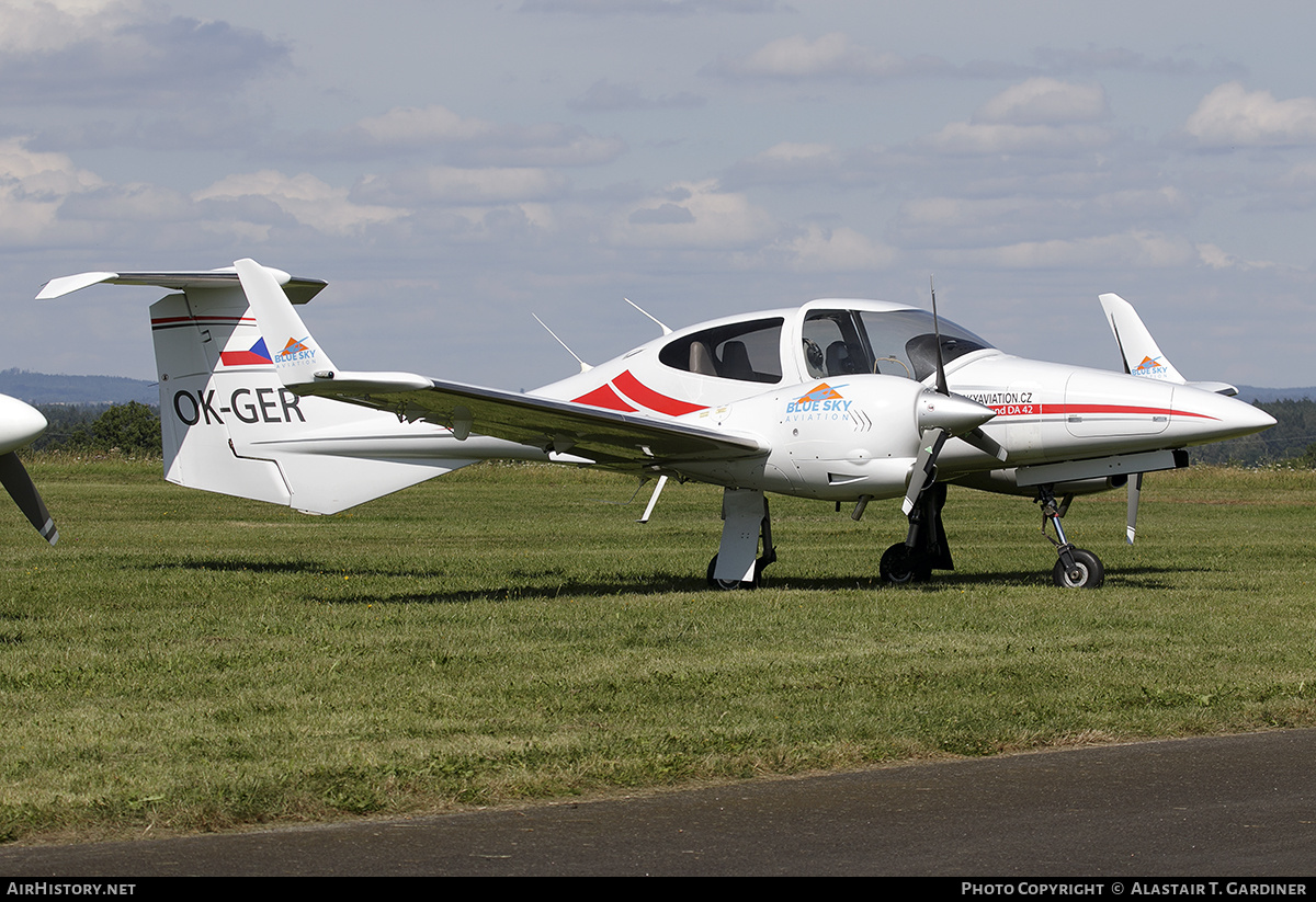 Aircraft Photo of OK-GER | Diamond DA42 Twin Star | Blue Sky Aviation | AirHistory.net #602078