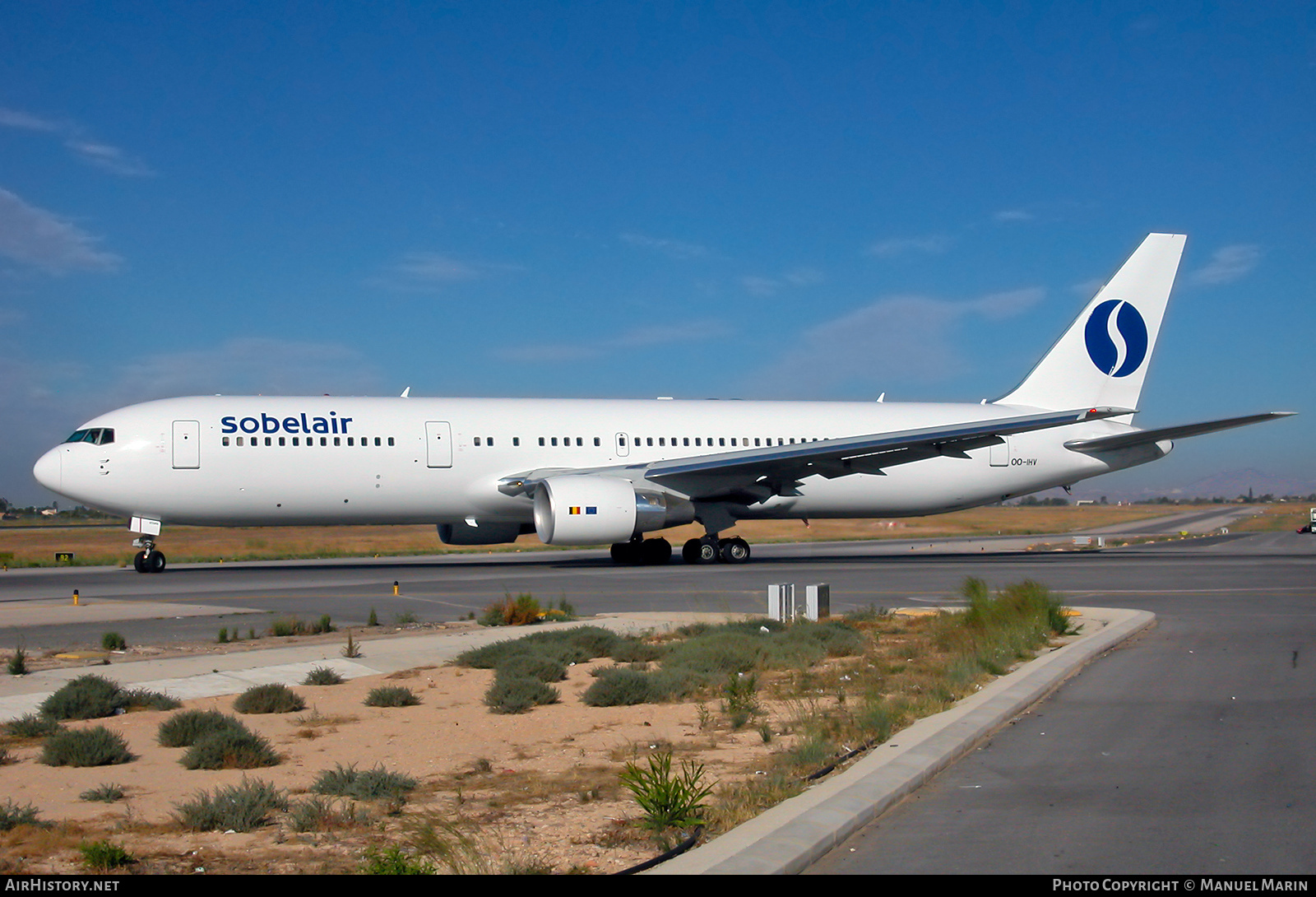Aircraft Photo of OO-IHV | Boeing 767-3BG/ER | Sobelair | AirHistory.net #602085