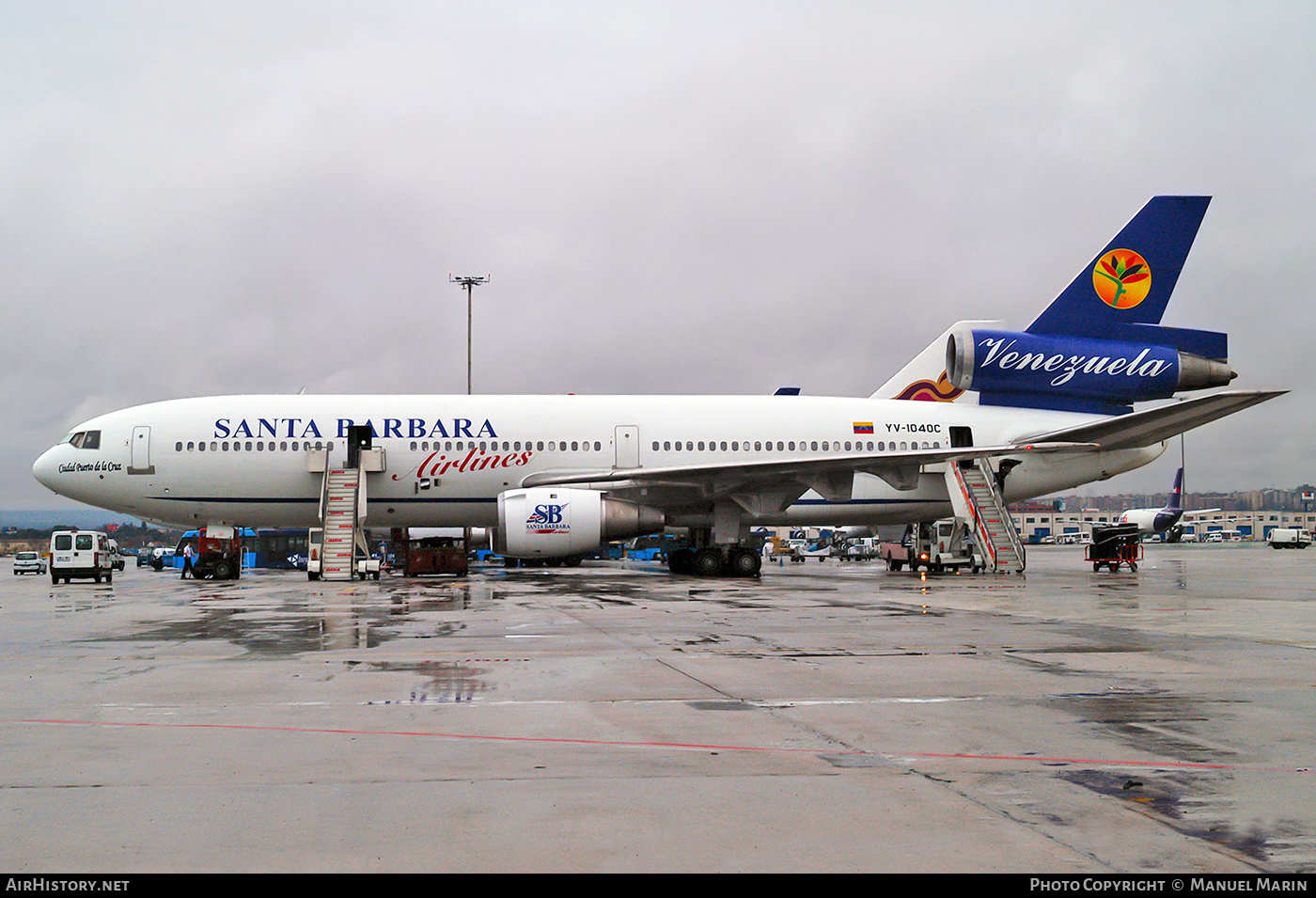 Aircraft Photo of YV-1040C | McDonnell Douglas DC-10-30 | Santa Bárbara Airlines | AirHistory.net #602092