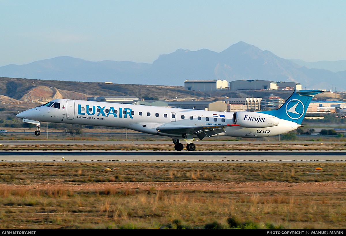 Aircraft Photo of LX-LGZ | Embraer ERJ-145LU (EMB-145LU) | Luxair | AirHistory.net #602159