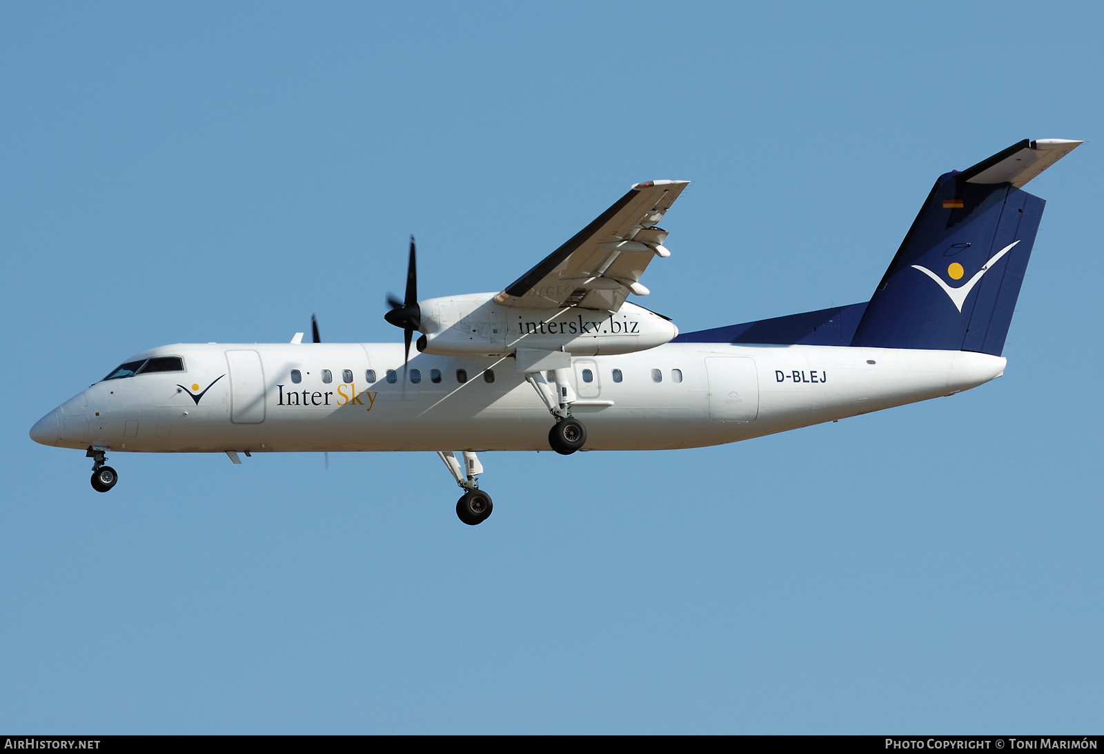 Aircraft Photo of D-BLEJ | Bombardier DHC-8-314Q Dash 8 | InterSky | AirHistory.net #602173