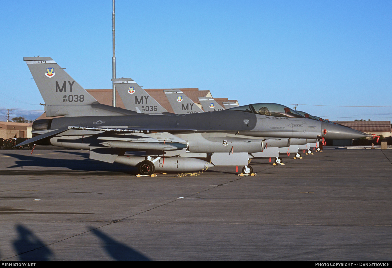 Aircraft Photo of 89-2038 / AF89-038 | General Dynamics F-16CG Fighting Falcon | USA - Air Force | AirHistory.net #602267