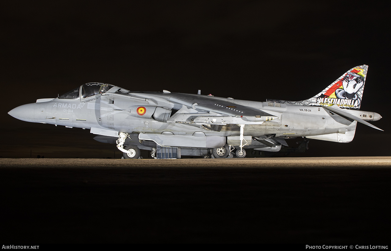 Aircraft Photo of VA1B-24 | McDonnell Douglas EAV-8B Matador II+ | Spain - Navy | AirHistory.net #602279
