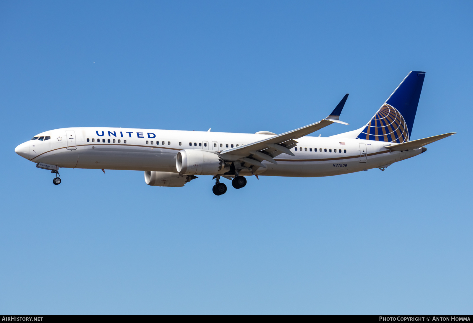 Aircraft Photo of N37508 | Boeing 737-9 Max 9 | United Airlines | AirHistory.net #602297