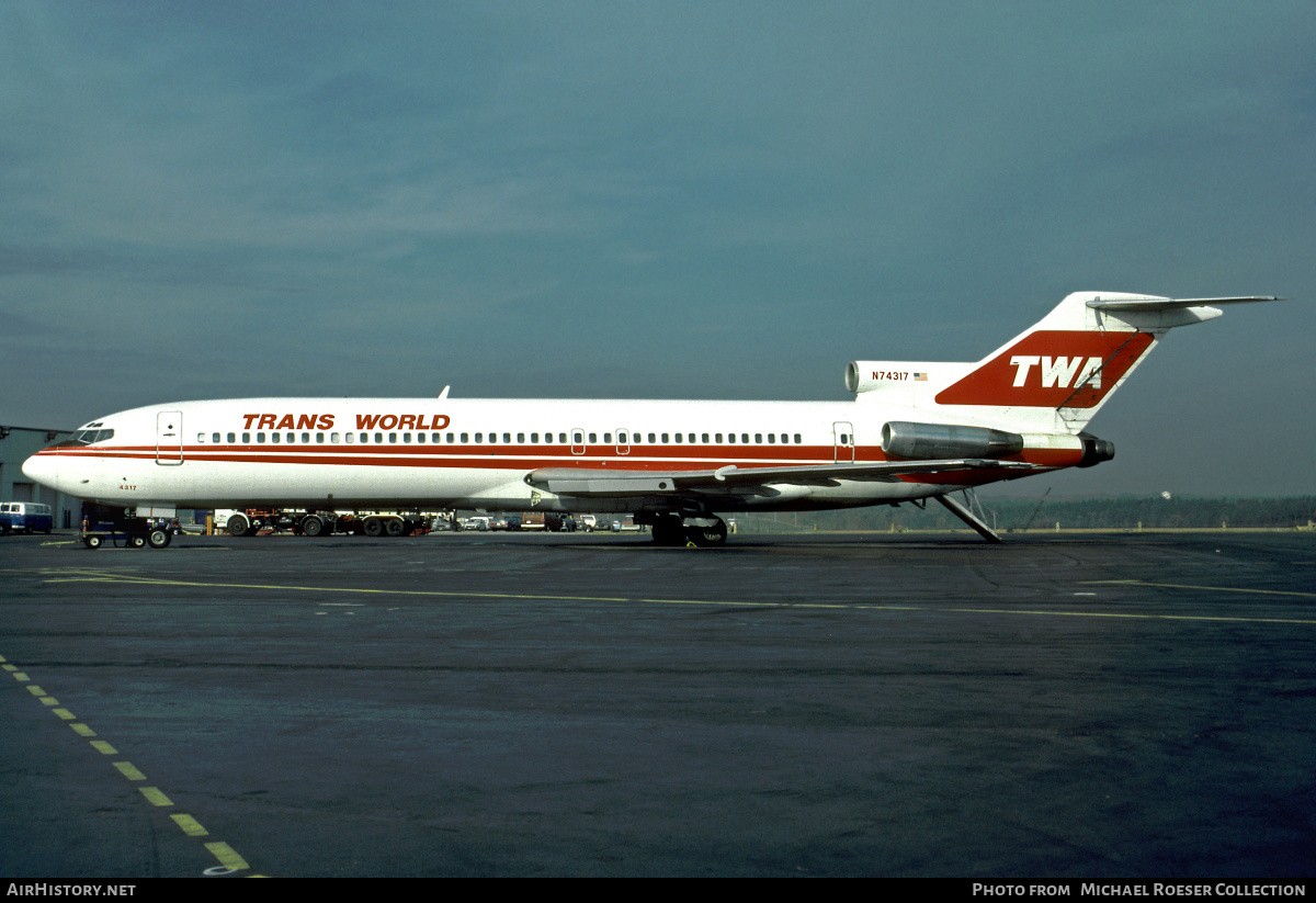 Aircraft Photo of N74317 | Boeing 727-231 | Trans World Airlines - TWA | AirHistory.net #602362