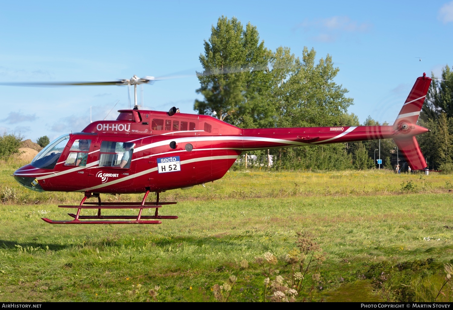 Aircraft Photo of OH-HOU | Bell AB-206B-3 JetRanger III | Gridjet | AirHistory.net #602431