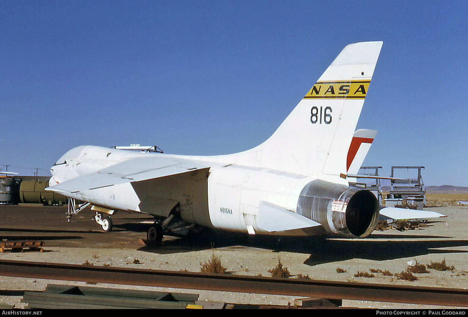 Aircraft Photo of N816NA / NASA 816 | Vought F-8A Crusader | NASA - National Aeronautics and Space Administration | AirHistory.net #602493