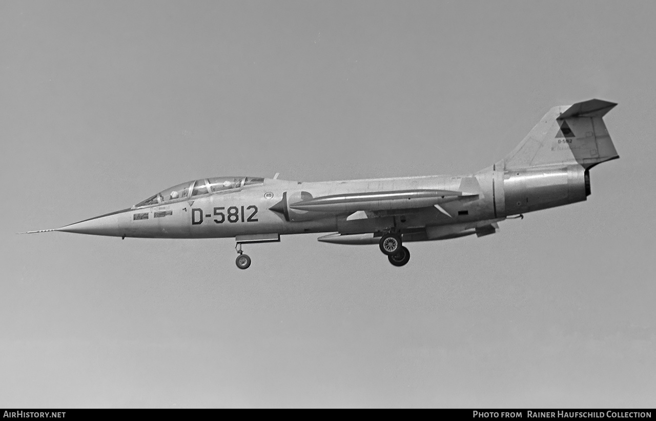 Aircraft Photo of D-5812 | Lockheed TF-104G Starfighter | Netherlands - Air Force | AirHistory.net #602508