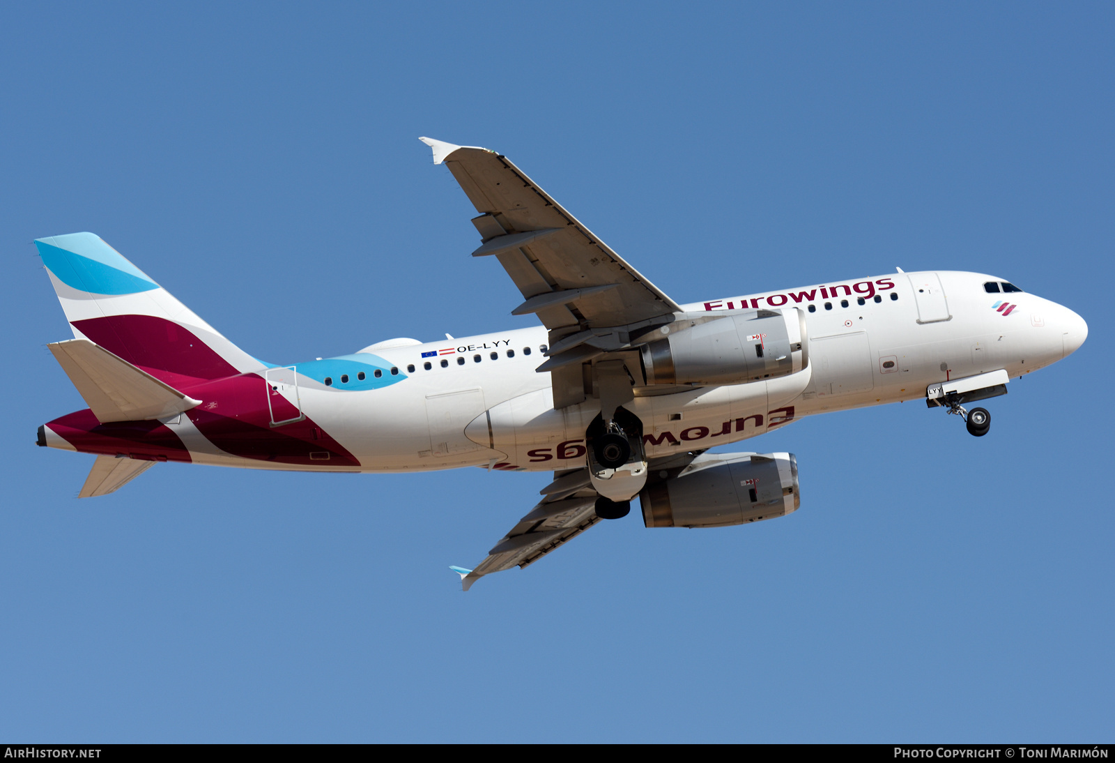 Aircraft Photo of OE-LYY | Airbus A319-132 | Eurowings | AirHistory.net #602552