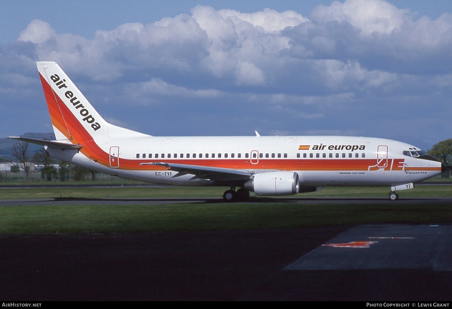 Aircraft Photo of EC-FYF | Boeing 737-3Q8 | Air Europa | AirHistory.net #602561