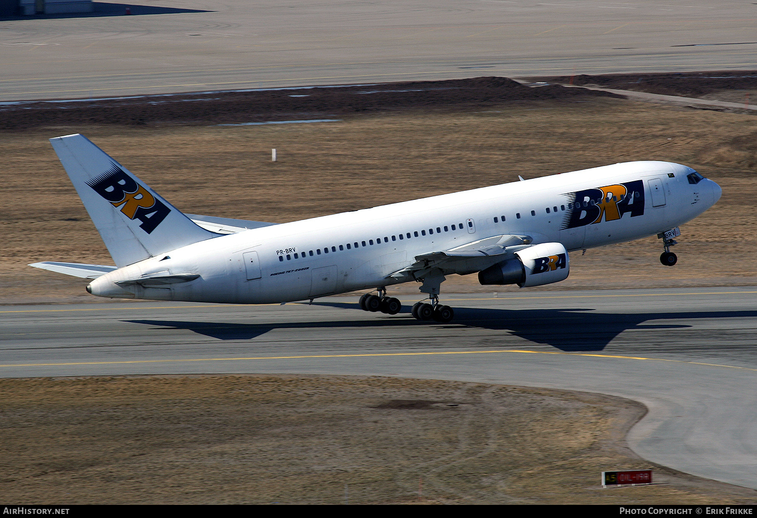 Aircraft Photo of PR-BRV | Boeing 767-231(ER) | BRA Transportes Aereos | AirHistory.net #602566