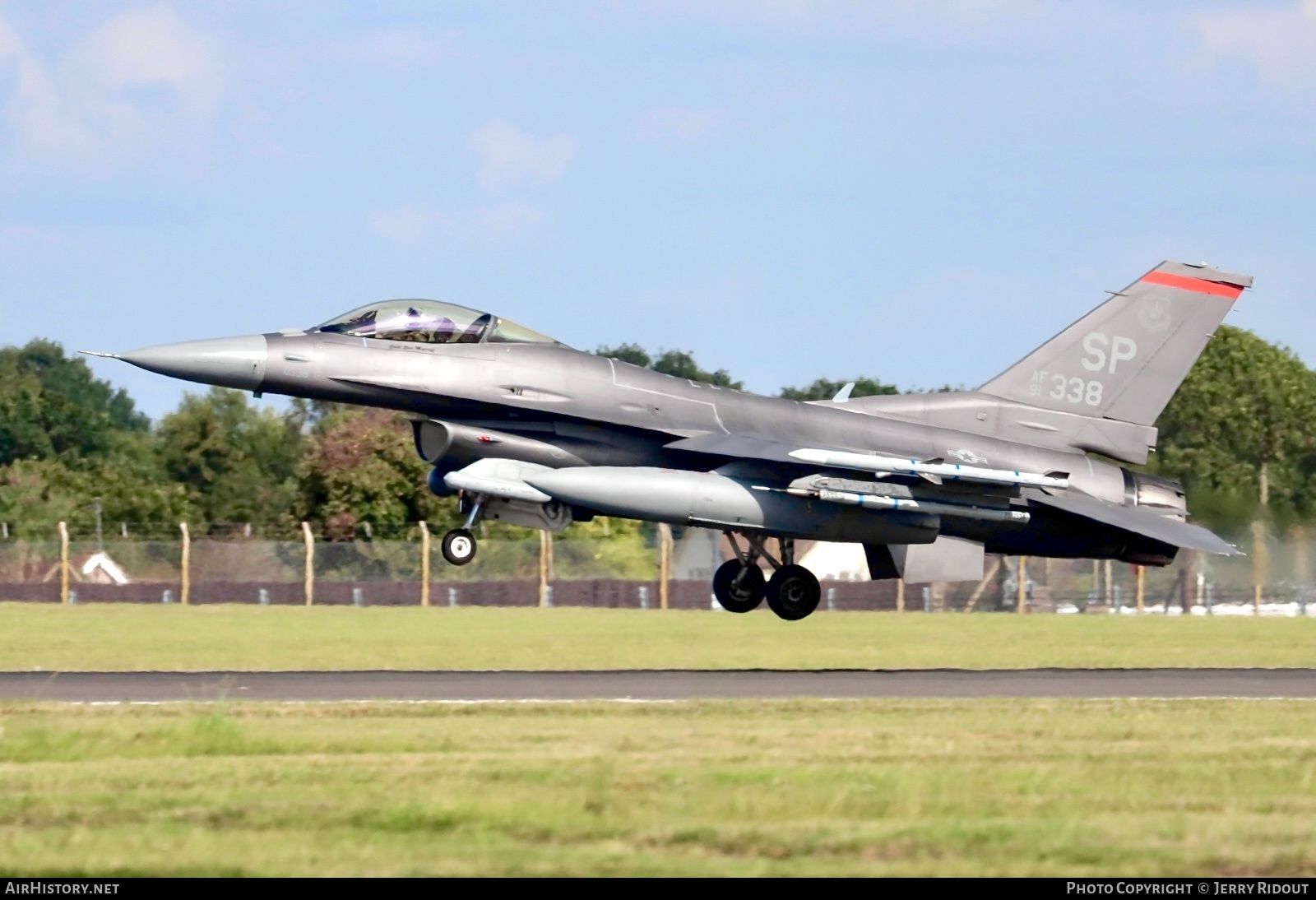 Aircraft Photo of 91-0338 / AF91-338 | General Dynamics F-16CJ Fighting Falcon | USA - Air Force | AirHistory.net #602603