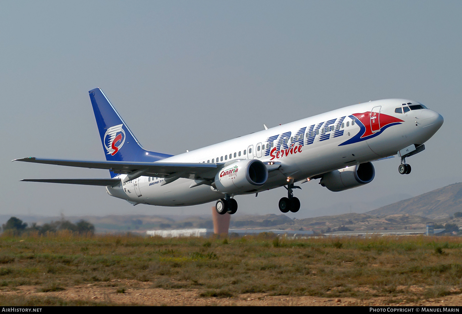 Aircraft Photo of OK-TVE | Boeing 737-86Q | Travel Service | AirHistory.net #602605