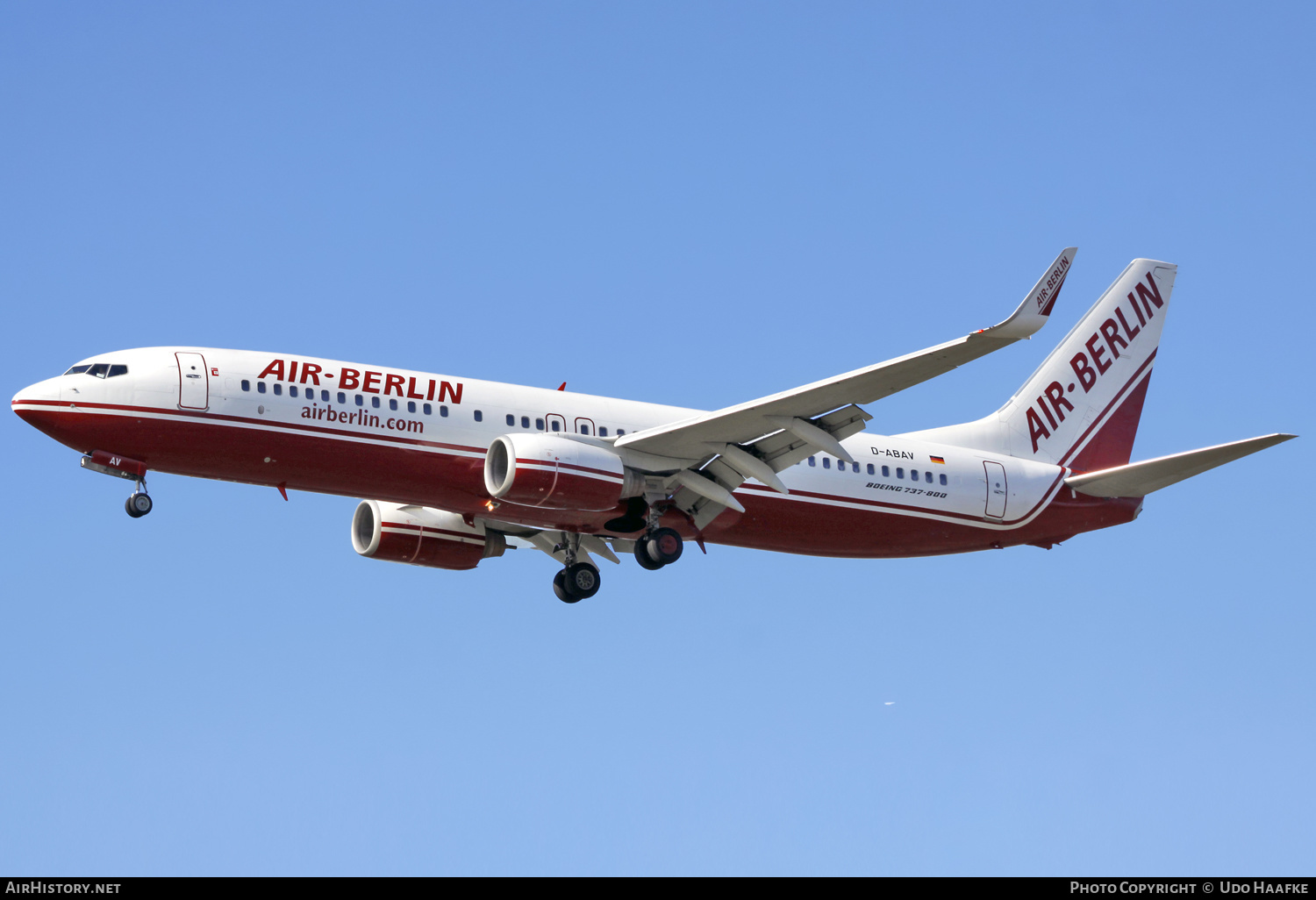 Aircraft Photo of D-ABAV | Boeing 737-86J | Air Berlin | AirHistory.net #602610