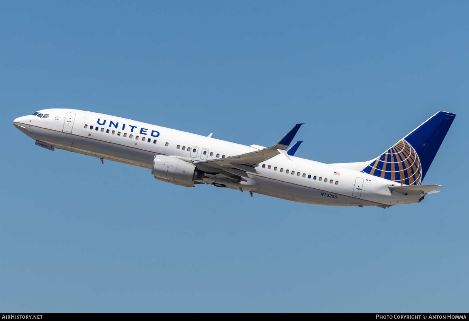 Aircraft Photo of N73259 | Boeing 737-824 | United Airlines | AirHistory.net #602620