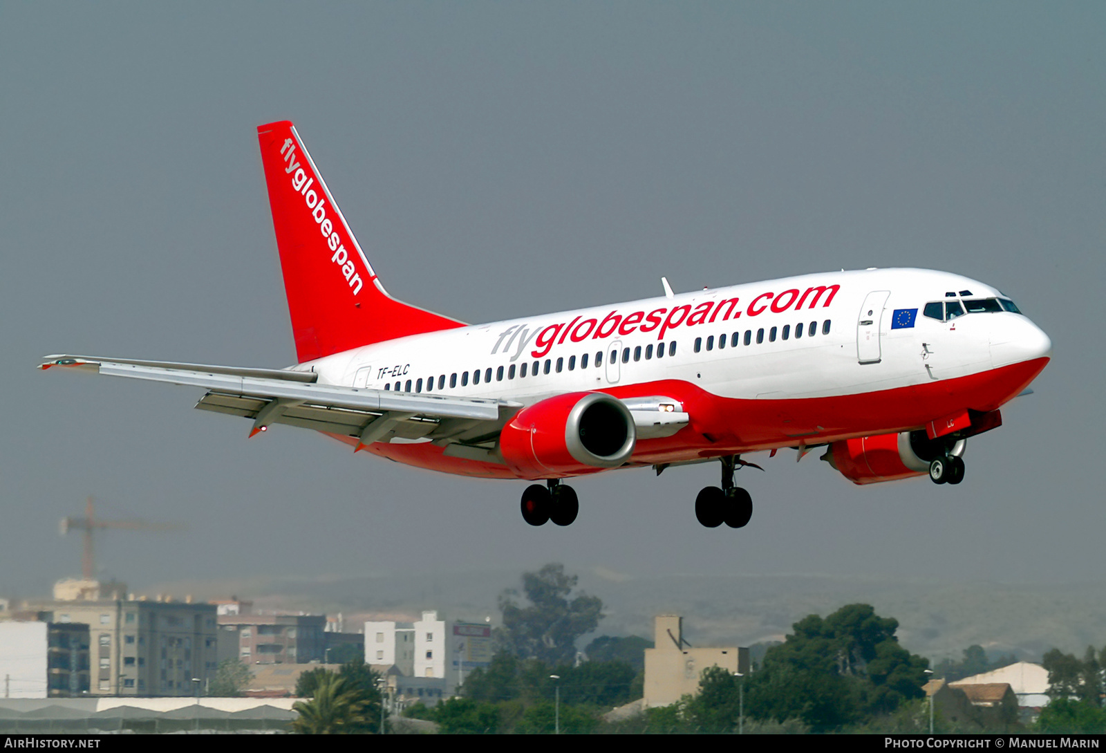 Aircraft Photo of TF-ELC | Boeing 737-3M8 | Flyglobespan | AirHistory.net #602625