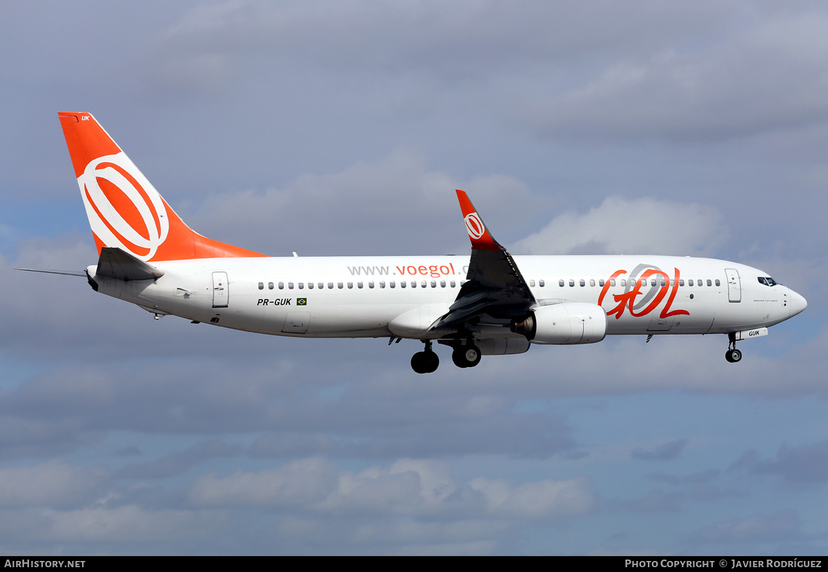 Aircraft Photo of PR-GUK | Boeing 737-8EH | GOL Linhas Aéreas | AirHistory.net #602659