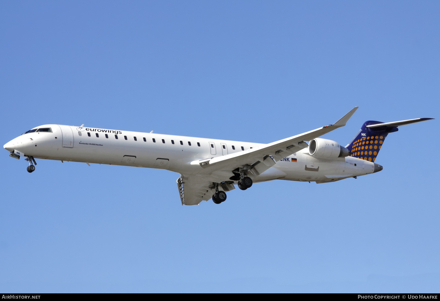 Aircraft Photo of D-ACNK | Bombardier CRJ-900LR NG (CL-600-2D24) | Eurowings | AirHistory.net #602668