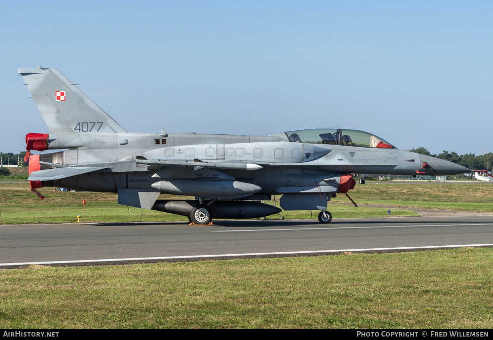Aircraft Photo of 4077 | Lockheed Martin F-16DJ Fighting Falcon | Poland - Air Force | AirHistory.net #602815