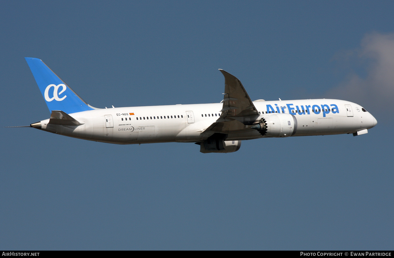 Aircraft Photo of EC-NGS | Boeing 787-9 Dreamliner | Air Europa | AirHistory.net #602828