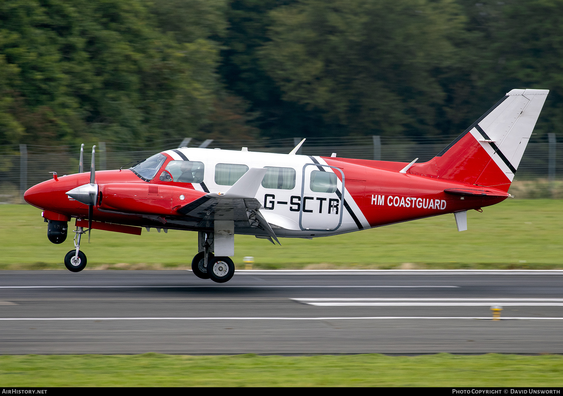 Aircraft Photo of G-SCTR | Piper PA-31-310 Navajo C/Colemill Panther Navajo | HM Coastguard | AirHistory.net #602871