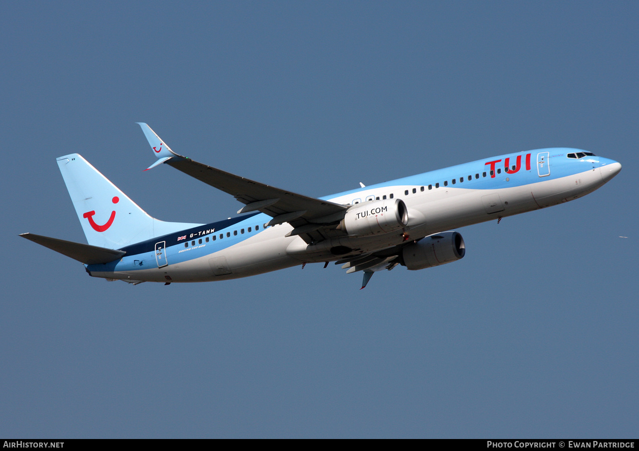 Aircraft Photo of G-TAWW | Boeing 737-8K5 | TUI | AirHistory.net #602879