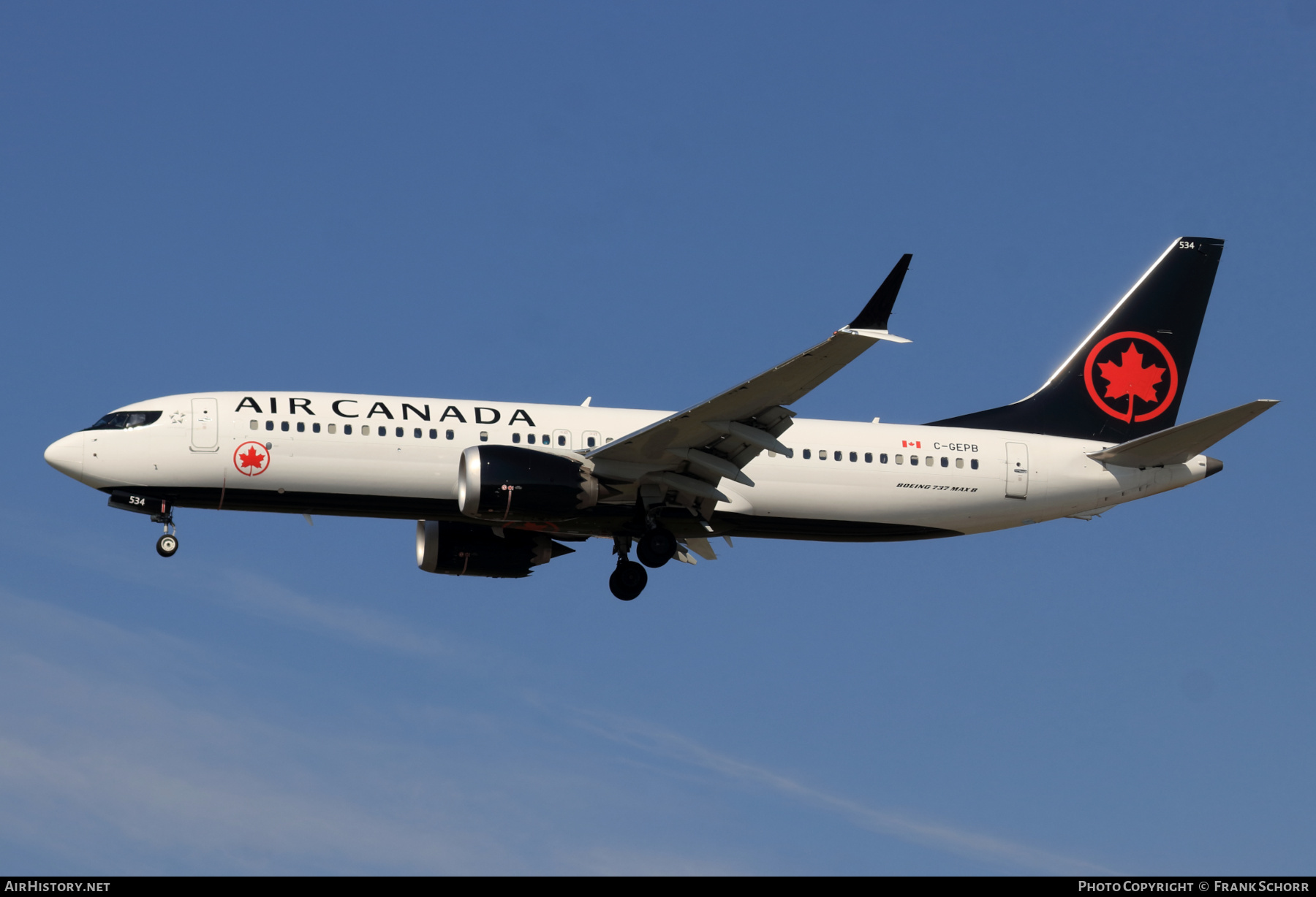 Aircraft Photo of C-GEPB | Boeing 737-8 Max 8 | Air Canada | AirHistory.net #602892