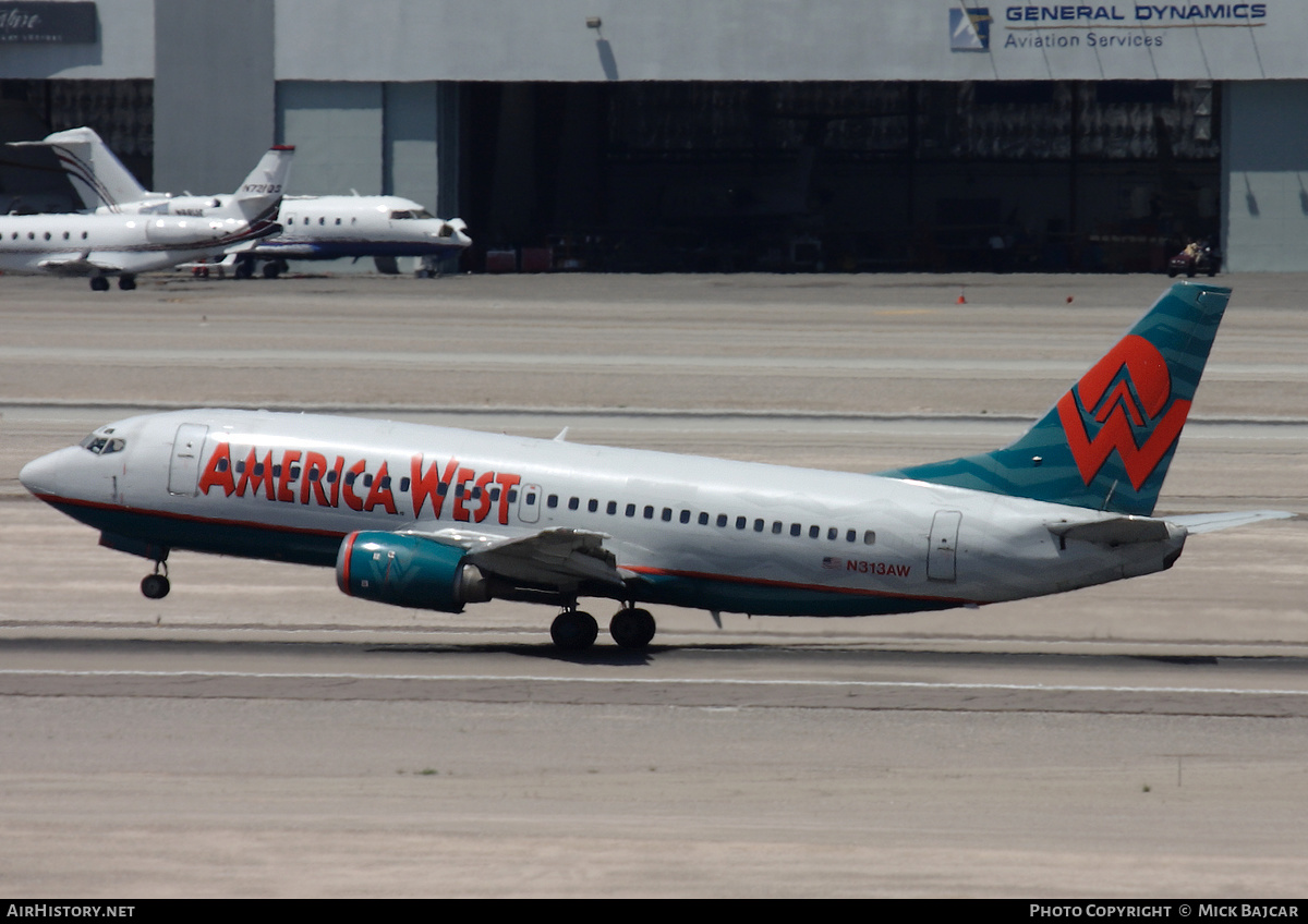 Aircraft Photo of N313AW | Boeing 737-3S3 | America West Airlines | AirHistory.net #602931