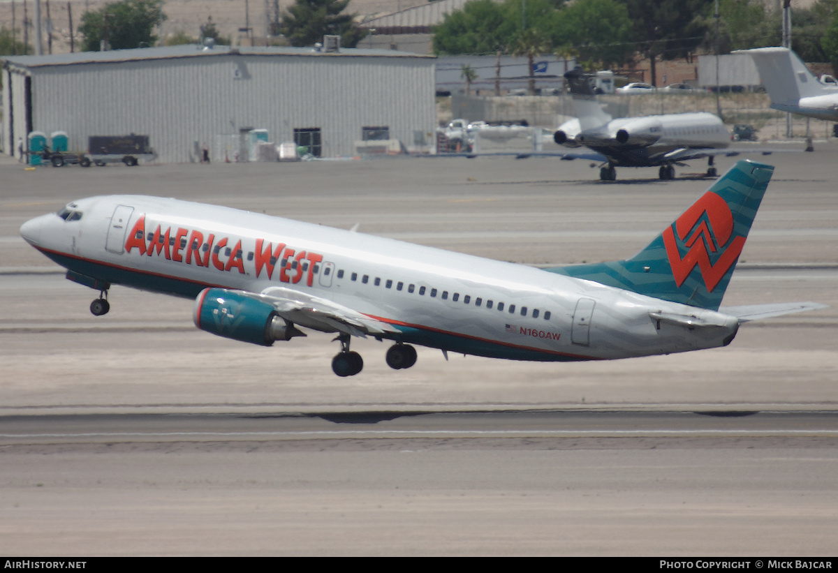 Aircraft Photo of N160AW | Boeing 737-3G7 | America West Airlines | AirHistory.net #602935