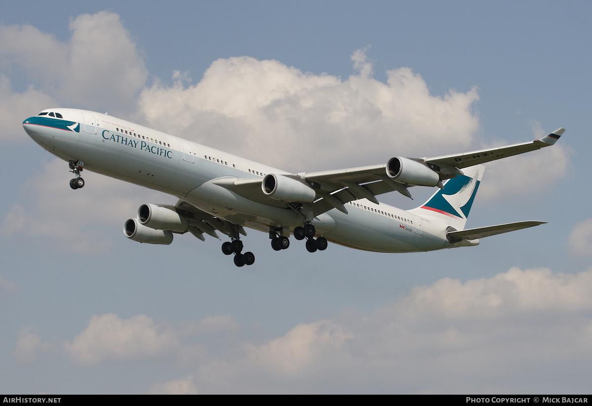 Aircraft Photo of B-HXL | Airbus A340-313 | Cathay Pacific Airways | AirHistory.net #603004