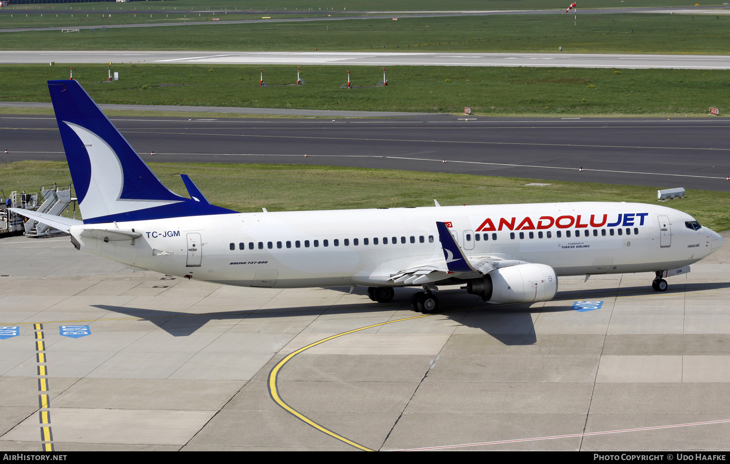 Aircraft Photo of TC-JGM | Boeing 737-8F2 | AnadoluJet | AirHistory.net #603014