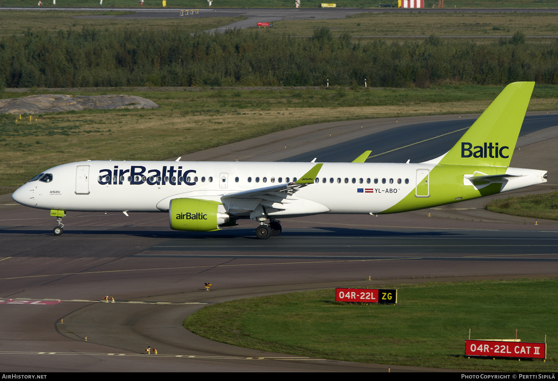 Aircraft Photo of YL-ABO | Airbus A220-371 (BD-500-1A11) | AirBaltic | AirHistory.net #603025
